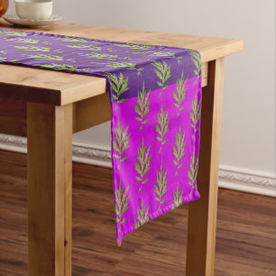 Caminho De Mesa Grande Folhas Selvagens em um Runner de Mesa