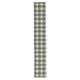Caminho De Mesa Grande Forest Green Tartan Snowflake Table Runner