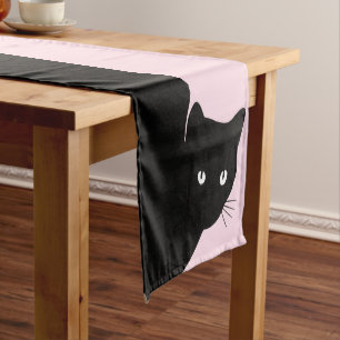 Caminho De Mesa Grande Gato Preto de Vento Rosa