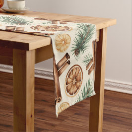 Caminho De Mesa Grande Laranjas Secas Paus de Canela Ramos de Abeto
