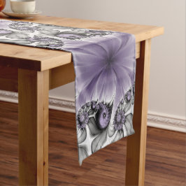 Caminho De Mesa Grande Lilac Illusion Abstrato Floral Fractal Art Fantasy