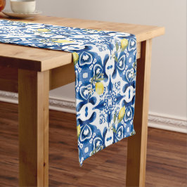 Caminho De Mesa Grande Majolica,limão,azulejos Sicilianos,Azulejo cerâmic