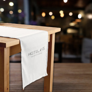 Caminho De Mesa Grande Marca do Elegante White Business Logo do Elegante