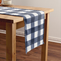 Marinho Azul Grande Gingham Clássico Xadrez