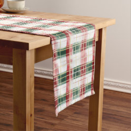 Caminho De Mesa Grande Mesa de Padrão de Xadrez Vermelha Natal