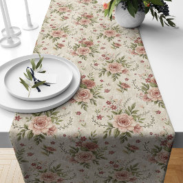 Caminho De Mesa Grande Mesa Floral para Chique Decor de Algodão