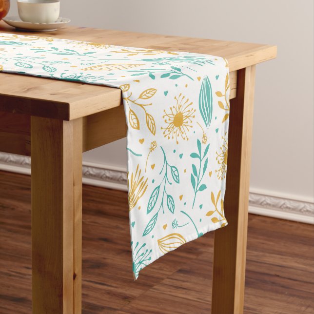 Caminho De Mesa Grande Mesa Runner-Floral (No Local)