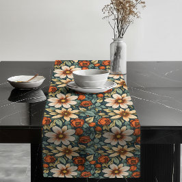 Caminho De Mesa Grande Ouro Autumn Floral Mesa Runner Cozy Home Decor