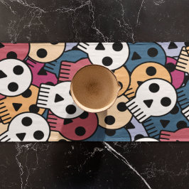 Caminho De Mesa Grande Padrão de Células Multicolores