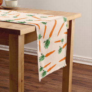 Caminho De Mesa Grande Padrão de Cenoura Laranja
