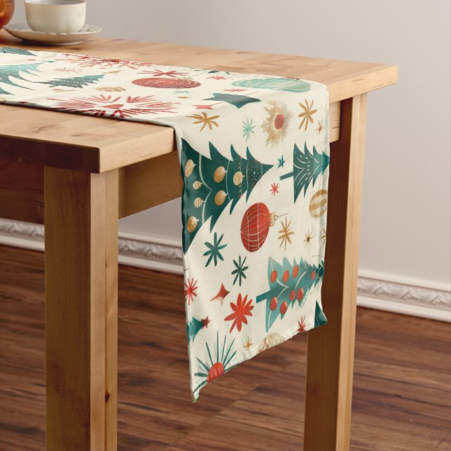Caminho De Mesa Grande Padrão de Festas de Inverno Festivas (No Local)
