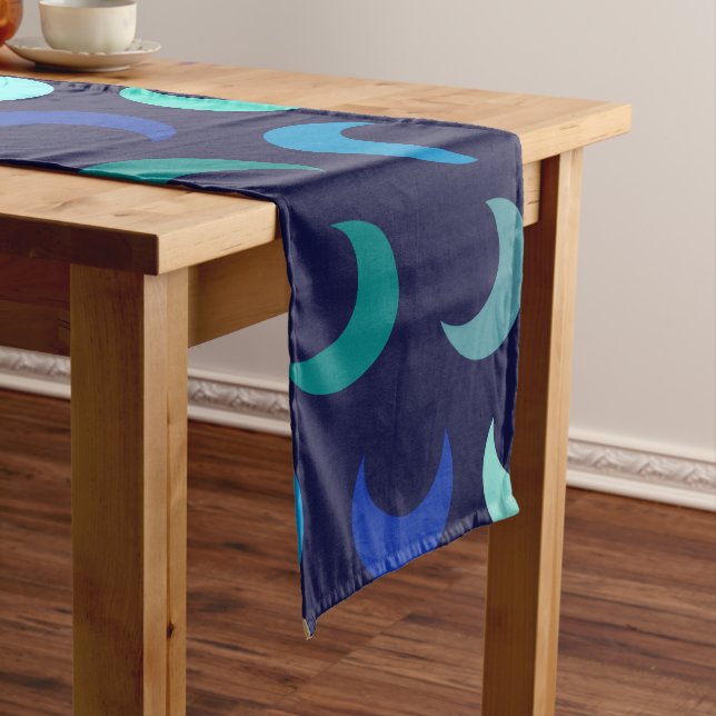 Caminho De Mesa Grande Padrão de Lua Nova Azul (No Local)