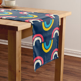 Caminho De Mesa Grande Padrão de semicírculo multicor