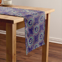 Padrão de Yoga Mandala Azul Dourado Sem Costura Om