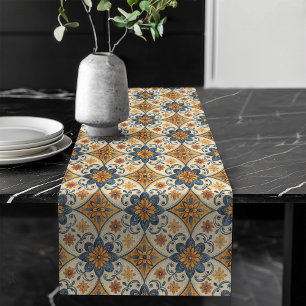 Caminho De Mesa Grande Padrões Ornamentados de inspiração mediterrânica r
