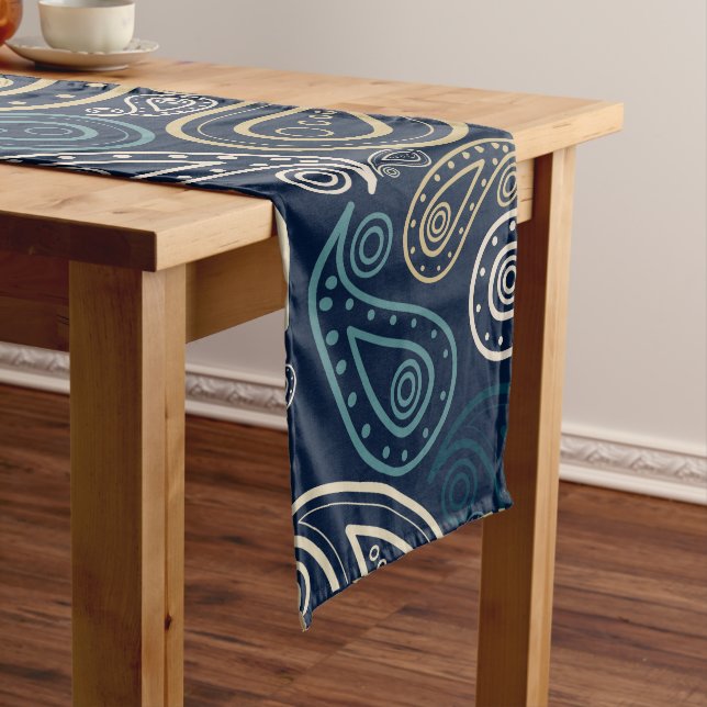 Caminho De Mesa Grande Paisley Pattern (No Local)