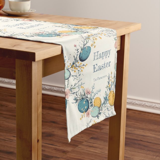 Caminho De Mesa Grande Páscoa Inglesa Personalizada para Ovos (No Local)