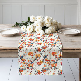 Caminho De Mesa Grande Pássaros de Queda e Sangue Executam o Charme Cozy