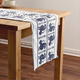 Caminho De Mesa Grande Passeio de Mesa Dragões Azul Escuro
