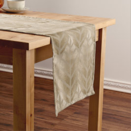 Caminho De Mesa Grande Pinhas Elegantes Tons de Cobre Platina
