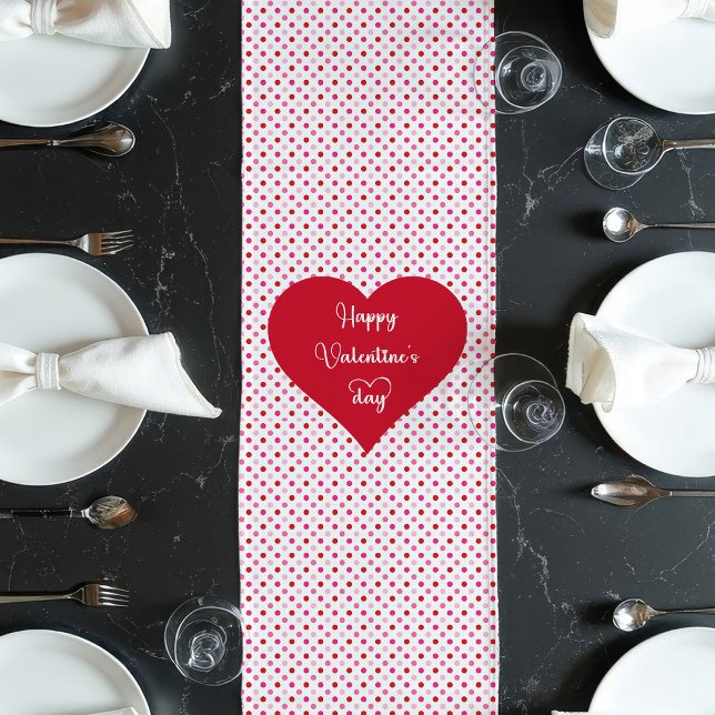 Caminho De Mesa Grande Presente de corredor de mesa Love Hearts para mari (Love Hearts Table Runner Gift for Husband)