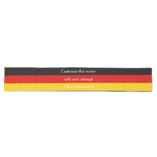 Caminho De Mesa Grande Preto Vermelho Dourado Cores de Sinalizador Alemã
