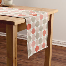 Caminho De Mesa Grande Red Pink Mocha Geometric Table Runner