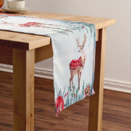 Caminho De Mesa Grande Reindeer Christmas Holiday Mesa Runner