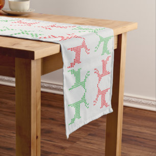 Caminho De Mesa Grande Reindeer Ugly Christmas Sweater Standard