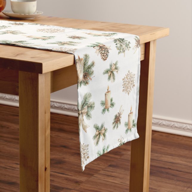 Caminho De Mesa Grande Rustic Christmas Table Runner (No Local)