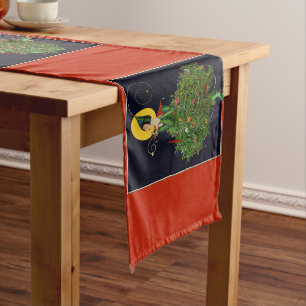 CAMINHO DE MESA GRANDE SENHORA COM NATAL PRESTA A FASHION DE BELEZA ART D