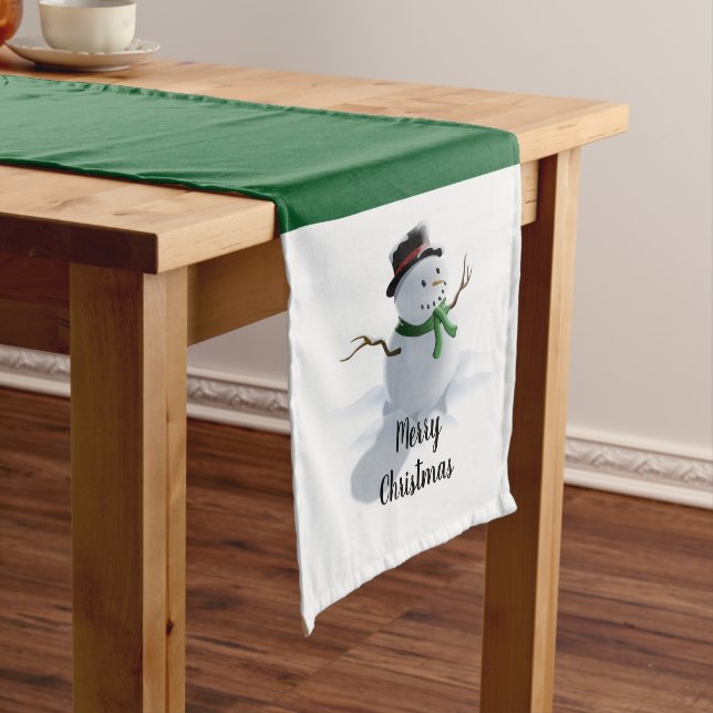 Caminho De Mesa Grande Snowman de Natal (No Local)