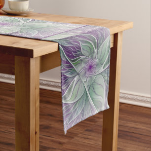 Caminho De Mesa Grande Sonho De Flor, Arte Fractal Verde Abstrato