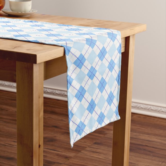 Caminho De Mesa Grande Toalha de mesa com padrão xadrez (No Local)