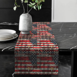 Caminho De Mesa Grande Toalha de Mesa Patriótica Águia Orgulho para 4 de