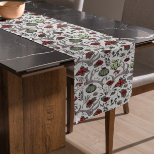 Caminho De Mesa Grande Vaqueira Red and Green Country Antlers