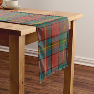 Caminho De Mesa Grande Xadrez Escocês Oliver Red Tartan