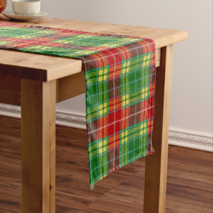 Caminho De Mesa Grande Xadrez Escocesa Clan Buchanan Tartan