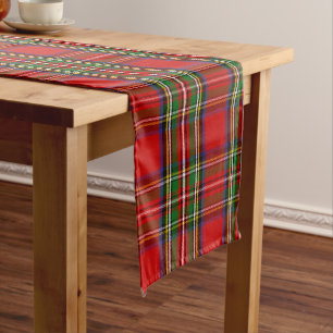 Caminho De Mesa Grande Xadrez Escocesa Clan Stewart Tartan