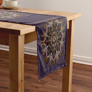 Caminho De Mesa Médio A refração de púrpura de linha empilhada