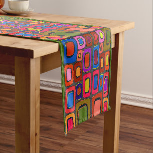 Caminho De Mesa Médio Abstrato Formas, Estilo Matisse, adicionar texto,