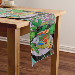 Caminho De Mesa Médio Abstrato Formas, Estilo Matisse, adicionar texto,