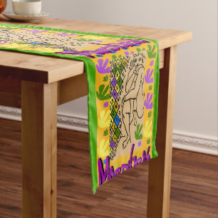 Caminho De Mesa Médio Abstrato Formas, Estilo Matisse, adicionar texto,