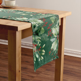 Caminho De Mesa Médio Adornos de Natal Verdejante