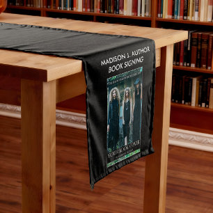 Caminho De Mesa Médio Autor do Livro do Escritor Assinando Preto ou Cole