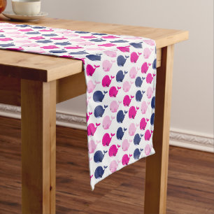 Caminho De Mesa Médio Baleias Cutas, Padrão De Baleias, Animais Do Mar