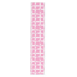 Caminho De Mesa Médio Bambu Préppy – Coordenada Costeira Rosa