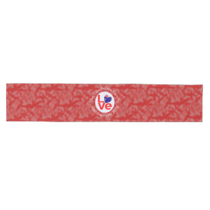 Caminho De Mesa Médio Bandeira Australiana Coração AMOR Vermelho Texto P