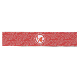 Caminho De Mesa Médio Bandeira do Bahrein Coração AMOR Texto Personaliza