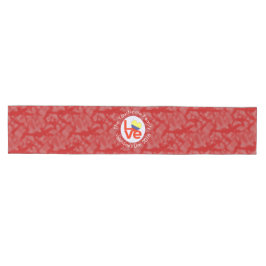 Caminho De Mesa Médio Bandeira Personalizada de Amor Vermelho Colombiana